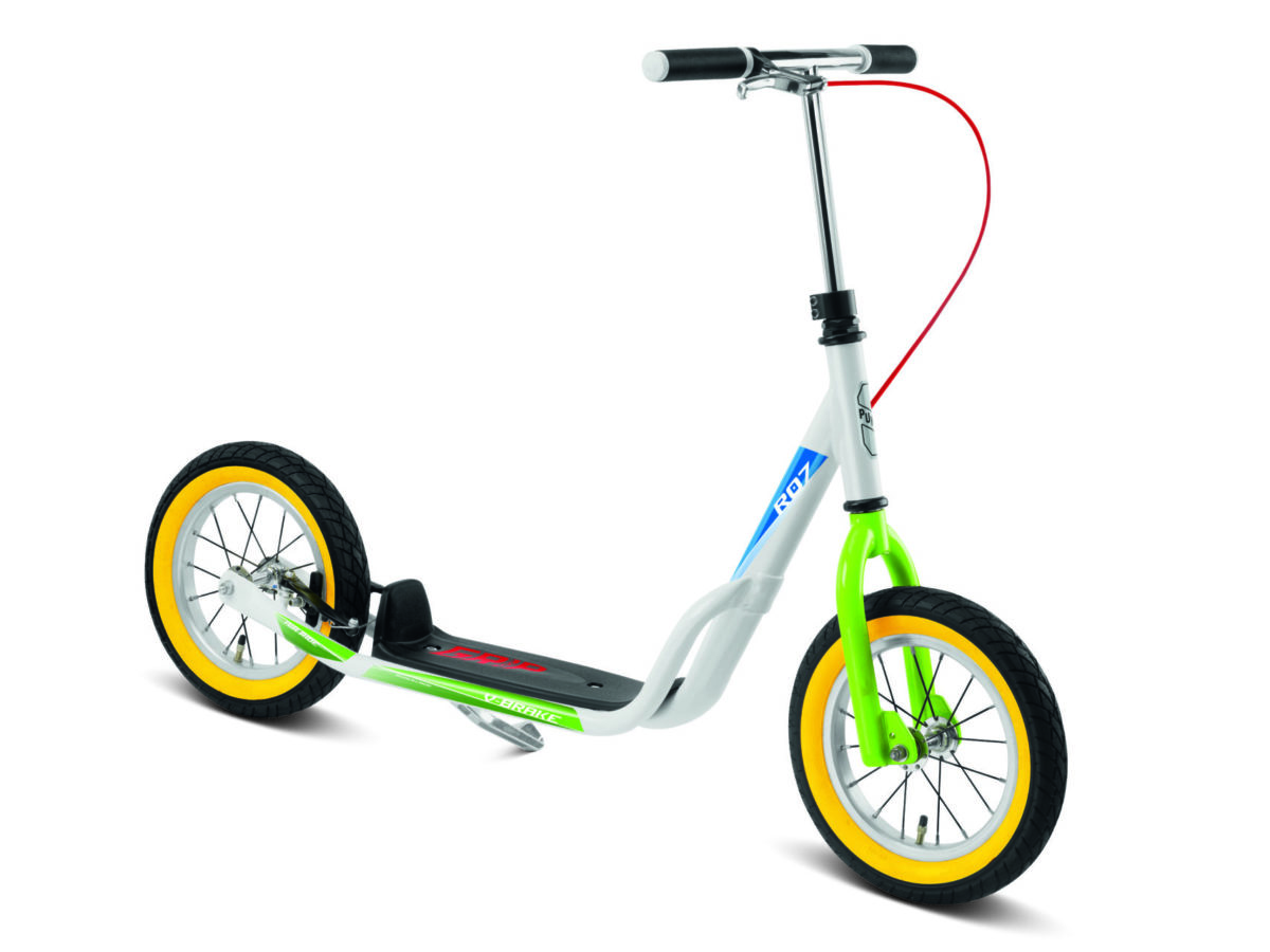 Roller Fahrradparcours Radfahrausbildung Grundschule Pucky Roller White Kiwi